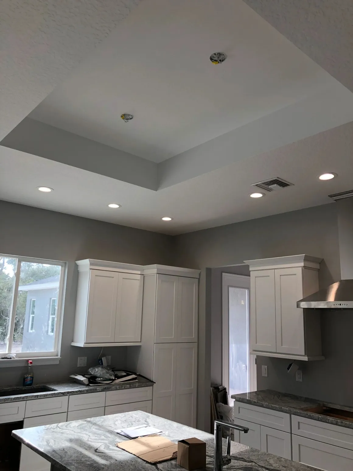 Recessed LED lighting installation